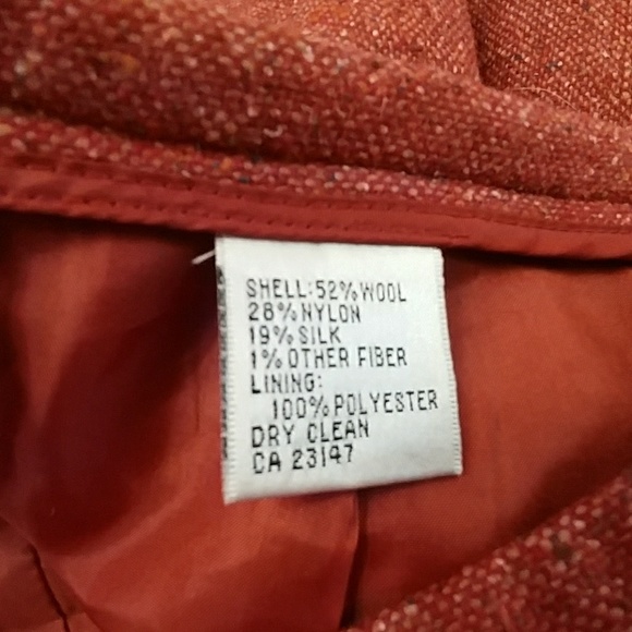 TALBOTS Flared Tulip Rust Skirt Size 4 - Picture 6 of 9